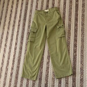 Madewell Olive Utility Pants in Light Olive